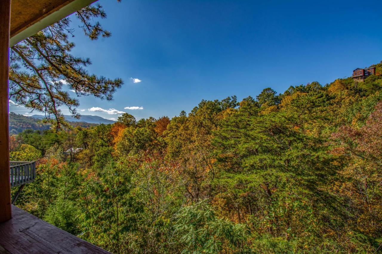 Ladybug Resort Romantic Cabin With Mountain Views, Game Room, Close To Dollywood Sevierville Bagian luar foto